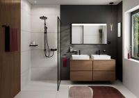 Vorschau: hansgrohe Activera S Duschsystem 240 1jet Reno Varia, EcoSmart, schwarz matt