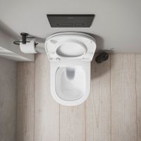 Vorschau: Duravit D-Code Wand-WC rimless Set mit SoftClose WC-Sitz 54x37cm, weiß 45130900A1