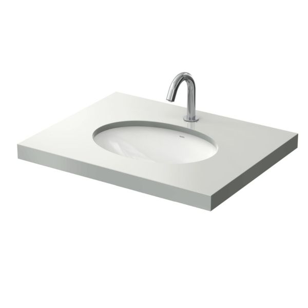 TOTO WU Unterbauwaschtisch oval, 50x38cm, weiß CeFiONtect