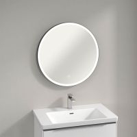 Vorschau: Villeroy&Boch Subway 3.0 LED-Spiegel Ø71,2cm, mit Sensordimmer, schwarz matt