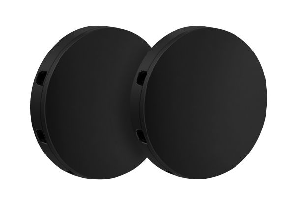 Smedbo selbstklebende Ersatzmontageplatte, 2 Stk., schwarz matt BB12SP