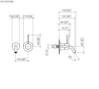 Vorschau: Dornbracht META SLIM Waschtisch-Wand-Armatur ohne Ablaufgarnitur