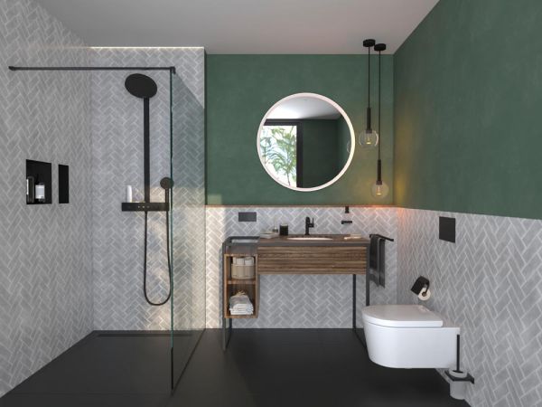 hansgrohe EluPura S Wand WC 540 AquaHelix Flush, spülrandlos, weiß