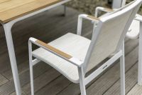 Vorschau: KETTLER DINING DIAMOND Stapelsessel weiß matt beige 0103902-5800
