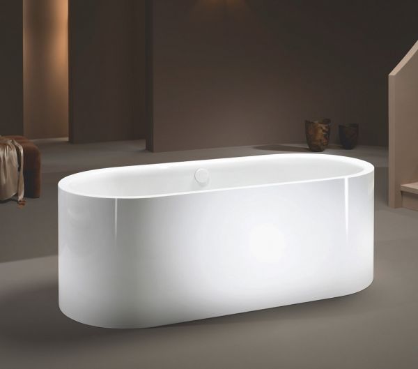 Kaldewei Meisterstück Centro Duo Oval freistehende Badewanne 180x80cm, weiß mit Perl-Effekt Mod.1128