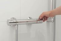 Vorschau: Grohe Grohtherm 800 Thermostat-Brausebatterie, Wandmontage, chrom 34558000