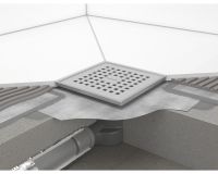 Vorschau: hansgrohe RainDrain Point Komplettset Punktablauf 15x15cm, edelstahl gebürstet