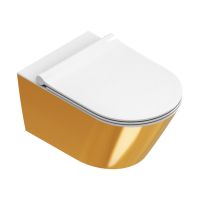 Catalano Zero Wand-WC newflush, spülrandlos, 55x35cm, goldweiß CATAglaze+ VS55NRBO