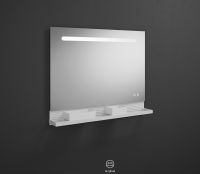 Burgbad Fiumo Leuchtspiegel mit horizontaler LED-Beleuchtung SFXU100F3956