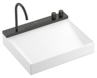 Vorschau: hansgrohe Avalegra AquaUnit Waschtisch 58x48cm mit Armatur brushed black chrome 22472340