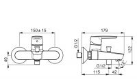 Vorschau: Hansa Hansapolo Einhand-Wannen-Batterie, chrom