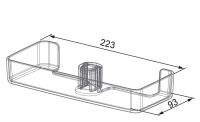 Vorschau: Hansa Hansabasicjet Seifenschale, transparent