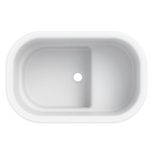 Geberit Bambini Sitzbadewanne oval 71,5x46,5cm, weiß