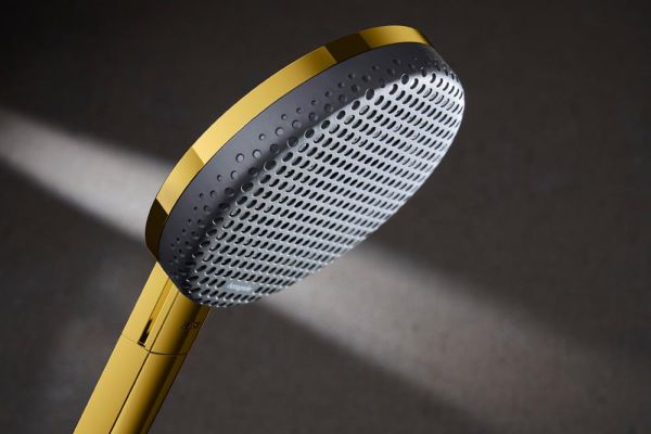 hansgrohe Raindance Alive Select S Duschkopf 125 3 Strahlarten, polished gold optic