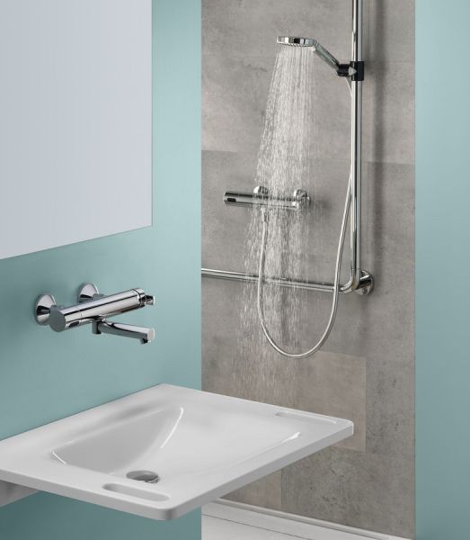 WimTec ECOSAN S4 HB HyPlus Aufputzduscharmatur 6V Batteriebetrieb, chrom