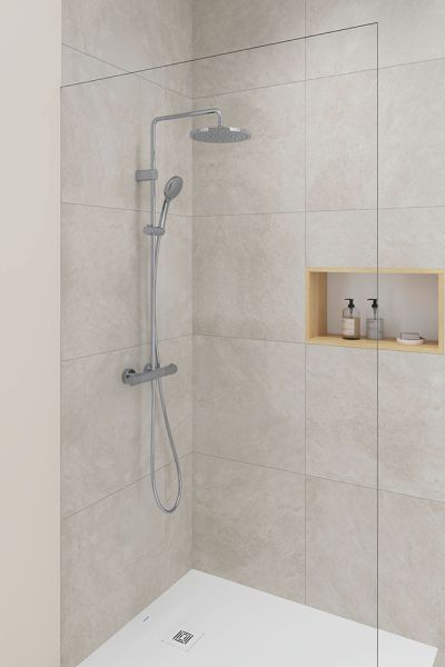 Duravit Shower System/Duschsystem mit Brausethermostat chrom TH4280008010