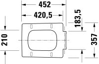 Vorschau: Duravit Viu WC-Sitz ohne Absenkautomatik, abnehmbar, weiß