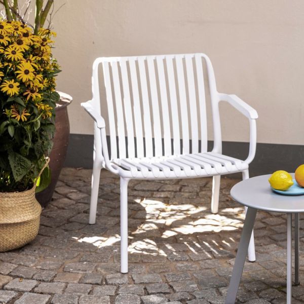 KETTLER LAGO Lounge Sessel mit Armlehne, weiß 0302908-5000