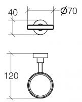 Vorschau: lineabeta BAKETO Halter, chrom