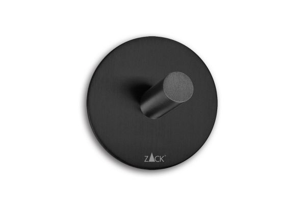 ZACK DUPLO 40447 runder Handtuchhaken Ø55mm selbstklebend, schwarz