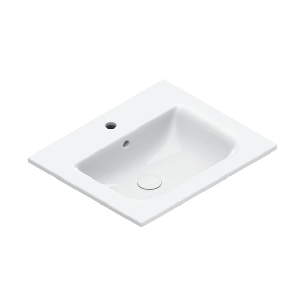 Catalano Italy Waschtisch 60x46cm, weiß CataGlaze+ 1 Hahnloch 0720611001