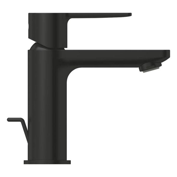 Grohe Lineare Waschtischbatterie XS-Size Kaltstart, Ablaufgarnitur, schwarz matt