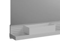 Vorschau: Burgbad Fiumo LED-Spiegel 140cm mit Ablage, Reling in weiß