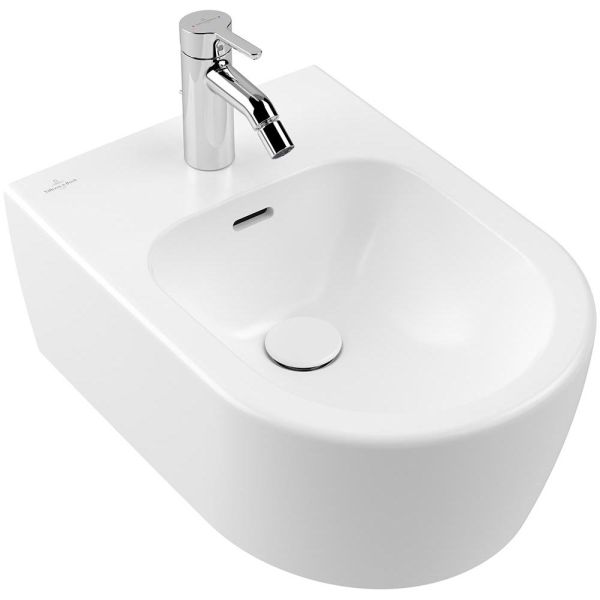 Villeroy&Boch Skyla Wand-Bidet 37x53cm, weiß matt mit CeramicPlus 448200RW