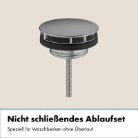 Vorschau: hansgrohe Finoris Waschtischarmatur 22,5cm, Wandmontage, brushed black chrome