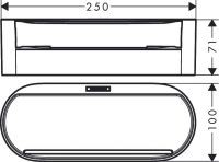 Vorschau: Hansgrohe WallStoris Ablagekorb tief, mattweiß 27912700