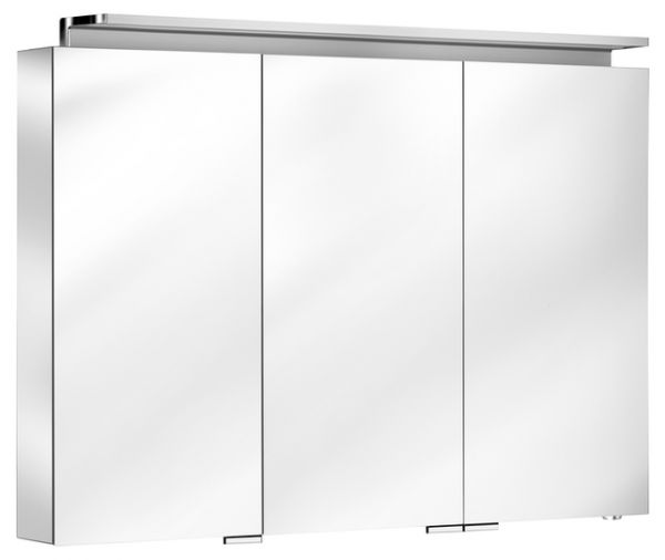 Keuco Royal L1 Spiegelschrank 100x74,2cm, silber-gebeizt-eloxiert