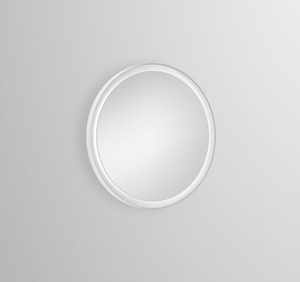 Alape Spiegel Ø 60cm umlaufend indirektes LED-Licht, mattweiß pulverbeschichtet SP.FR600.R1
