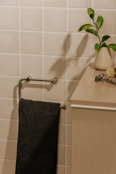 Cosmic Logic Handtuchring, gold gebürstet