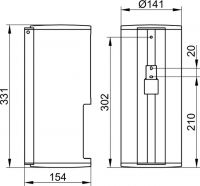 Vorschau: Keuco Plan Mehrfach-Toilettenpapierhalter, Rollenbreite 120mm