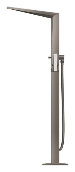 Grohe Allure Brilliant Wannenarmatur freistehend mit White Attica Ceasarstone Einlagen