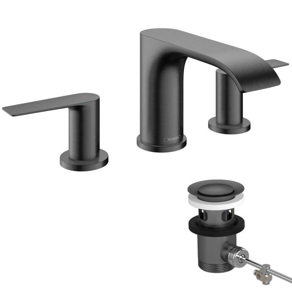 Hansgrohe Vivenis Waschtischarmatur, brushed black chrome 75033340