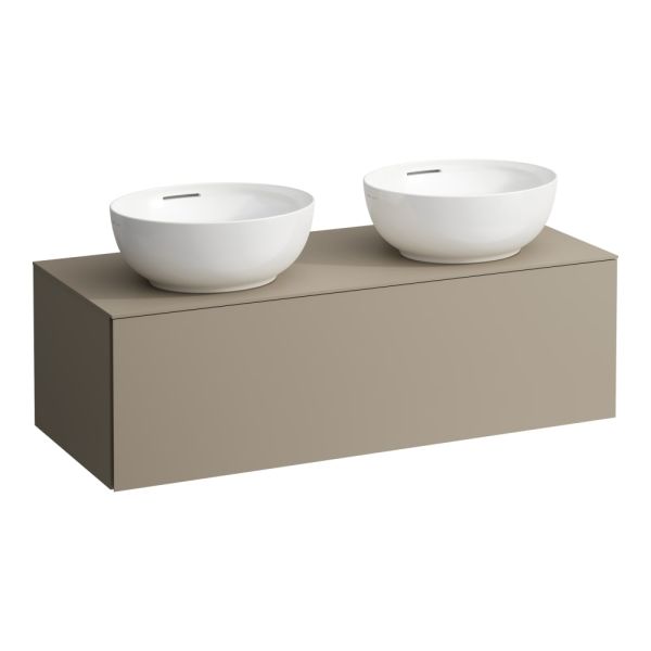 Laufen IL BAGNO ALESSI ONE Schubladenelement, Ausschnitt links & rechts, zu Waschtisch H81897 5_6 perlbeige H4303140972701