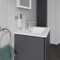 Vorschau: Duravit ME by Starck Waschtisch 53x43cm, mit Hahnloch, mit Überlauf, WonderGliss, weiß 23365300001