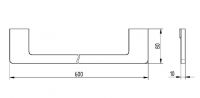 Vorschau: Avenarius Serie 480 Badetuchhalter, chrom