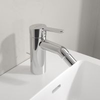 Villeroy&Boch Skyla Einhebel-Bidetarmatur mit Zugstangen- Ablaufgarnitur, chrom TVB11600100061