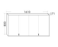 Burgbad rl20 Spiegelschrank 161x80cm mit Klarglas Lichtrahmen SPVM160F6947 Burgbad rl20 Spiegelschrank 161x80cm mit Klarglas Lichtrahmen SPVM160F6947