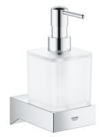 Vorschau: Grohe Selection Cube Seifenspender, glas matt/chrom