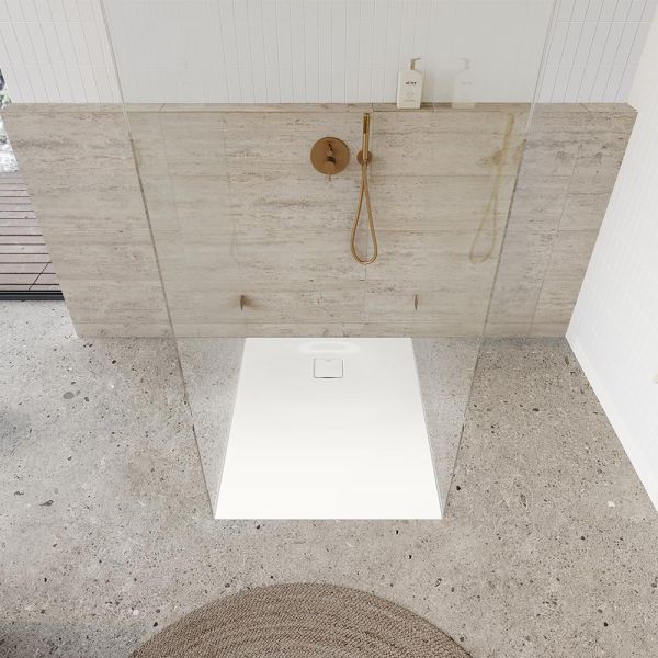 Kaldewei Aluvia SolidLite Rechteck-Duschwanne mit Invisible Grip, weiß