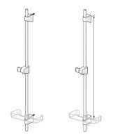 Vorschau: Hansa Hansabasicjet Wandstange 92cm, chrom