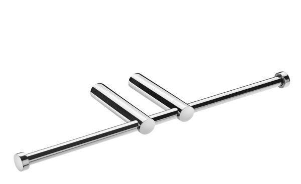Cosmic Logic Doppelter Rollenhalter ohne Deckel, edelstahl glänzend 2260257 4