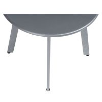 Vorschau: KETTLER LAGO 3er Set Lounge Sessel mit Armlehne & Beistelltisch, weiß/silber 