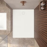 Kaldewei Aluvia SolidLite Rechteck-Duschwanne mit Invisible Grip, weiß