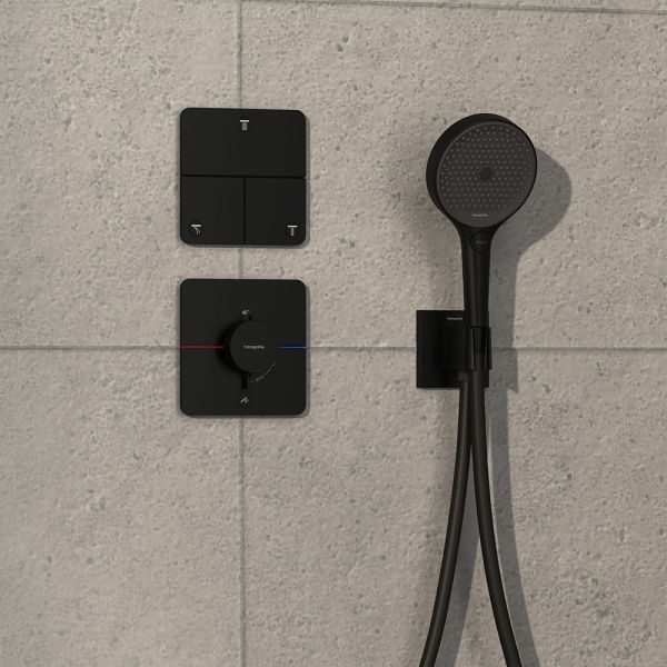 Hansgrohe ShowerSelect Comfort Q Thermostat UP, 1 Verbraucher & zusätzl. Abgang, schwarz matt