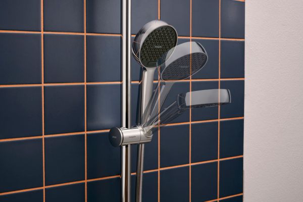 hansgrohe Activera Select S Duschset 95 2jet EcoSmart mit Duschstange Varia 72cm, chrom