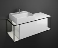 Vorschau: Burgbad Junit Aufsatzwaschtisch 120cm mit Unterschrank und LED-Beleuchtung